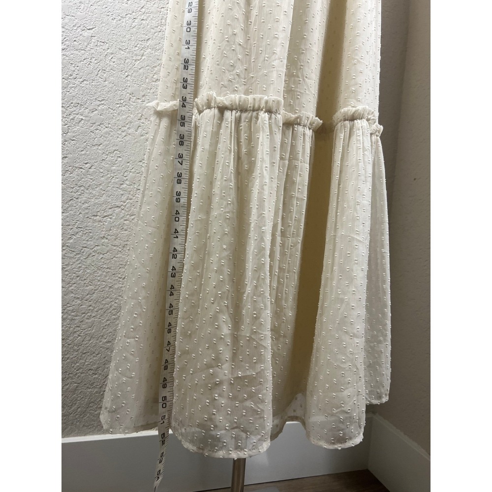 Patrons of Peace Swiss Dot Tiered Maxi Dress Gunne Sax Prairie Cottagecore - Picture 3 of 7